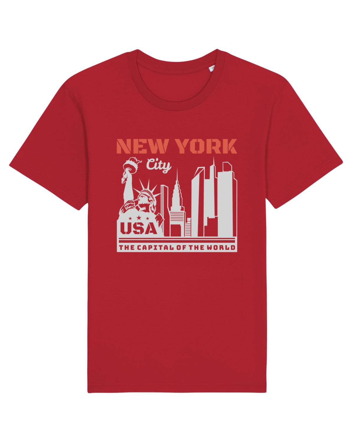Tricou mânecă scurtă Unisex Rocker Red