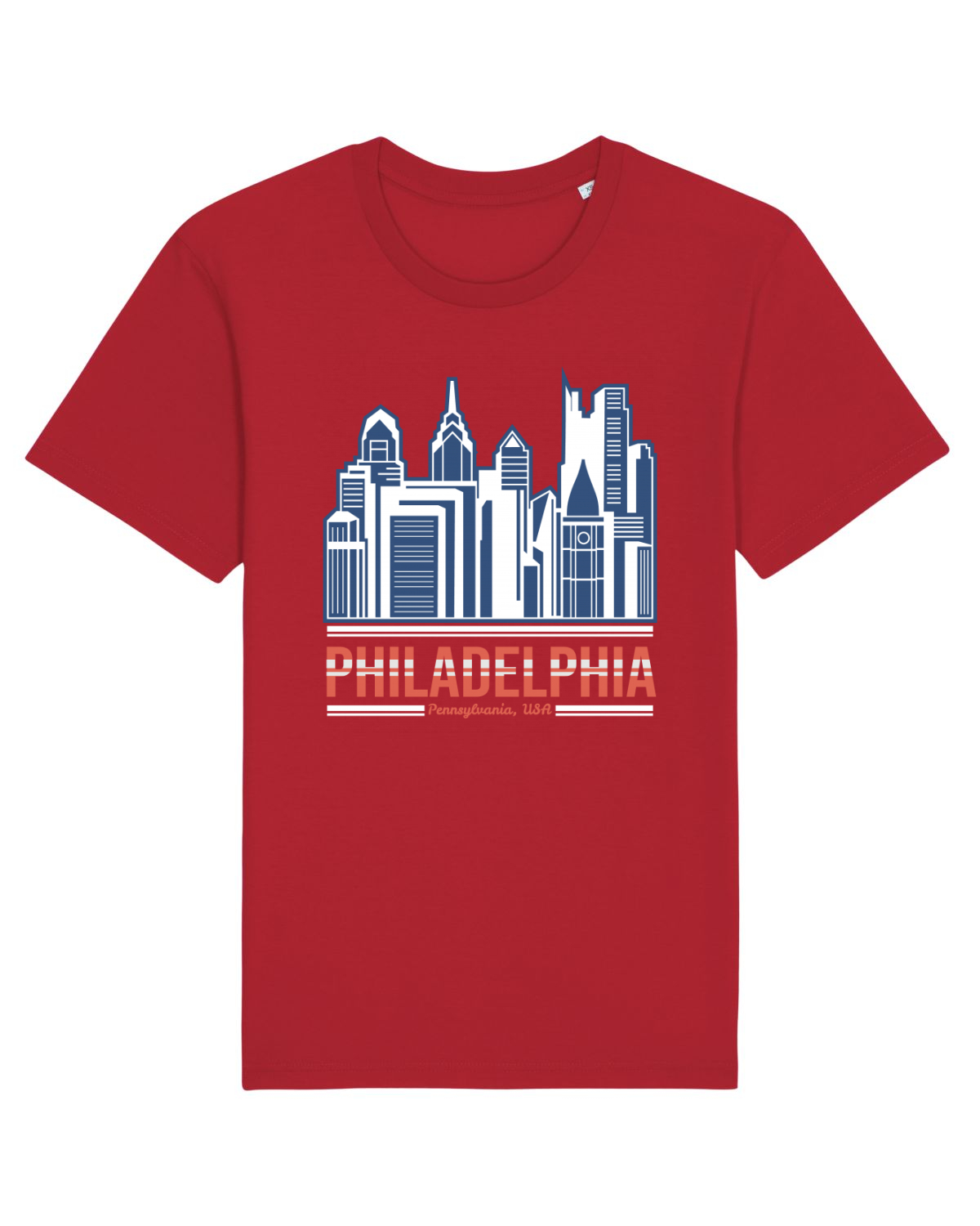 Tricou mânecă scurtă Unisex Rocker Red