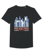 Philadelphia Tricou mânecă scurtă guler larg Bărbat Skater