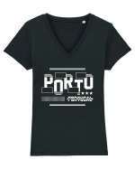 Porto Tricou mânecă scurtă guler V Damă Evoker