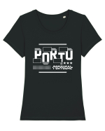 Porto Tricou mânecă scurtă guler larg fitted Damă Expresser