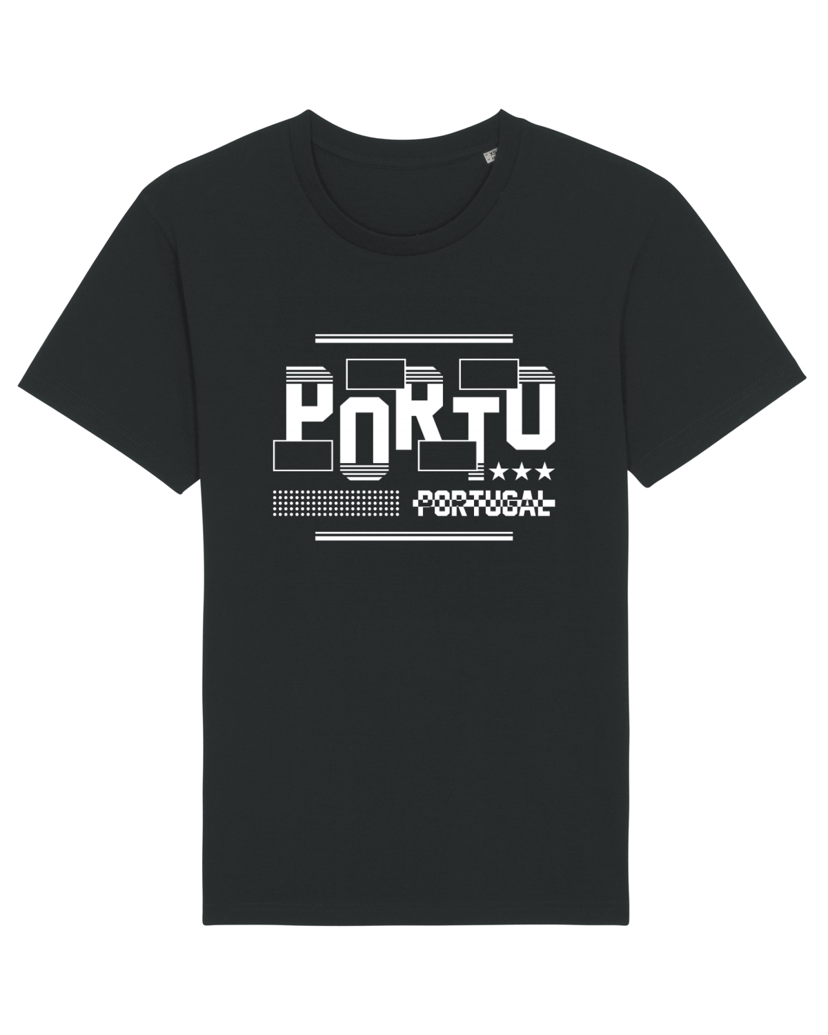 Tricou mânecă scurtă Unisex Rocker Black