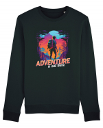 in stil synthwave - Adventure is out there Bluză mânecă lungă Unisex Rise
