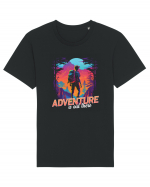 in stil synthwave - Adventure is out there Tricou mânecă scurtă Unisex Rocker