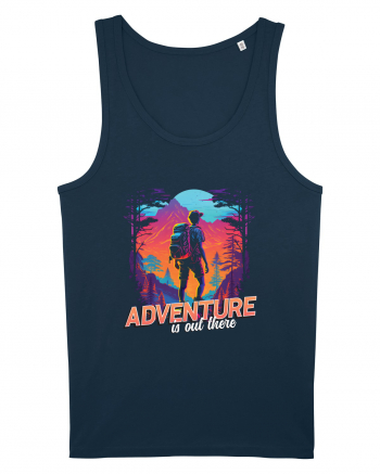 in stil synthwave - Adventure is out there Navy