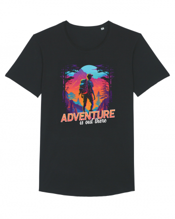 in stil synthwave - Adventure is out there Black