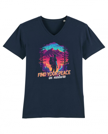 in stil synthwave - Find your peace in nature French Navy
