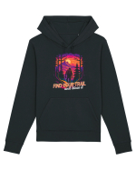 in stil synthwave - Find your trail and blaze it Hanorac Unisex Drummer