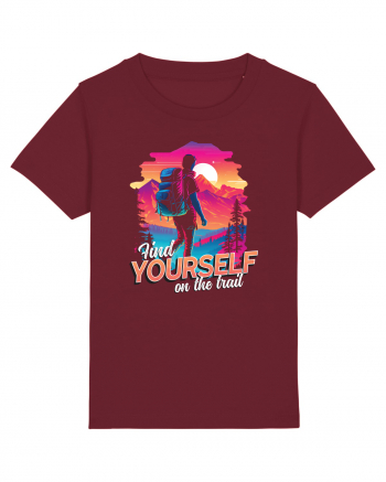 in stil synthwave - Find yourself on the trail Burgundy