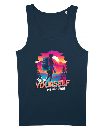 in stil synthwave - Find yourself on the trail Navy