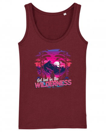 in stil synthwave - Get lost in the wilderness Burgundy