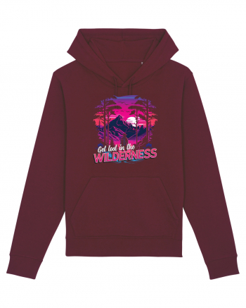in stil synthwave - Get lost in the wilderness Burgundy
