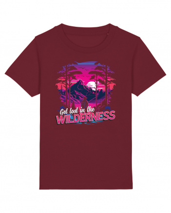 in stil synthwave - Get lost in the wilderness Burgundy