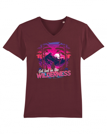 in stil synthwave - Get lost in the wilderness Burgundy