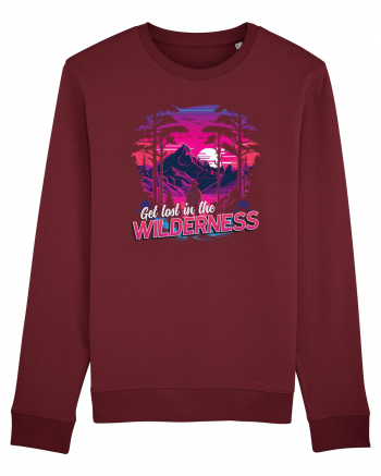 in stil synthwave - Get lost in the wilderness Burgundy