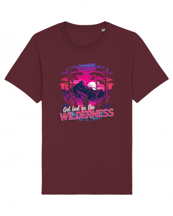 in stil synthwave - Get lost in the wilderness Burgundy