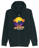 in stil synthwave - Hike more worry less Hanorac cu fermoar Unisex Connector
