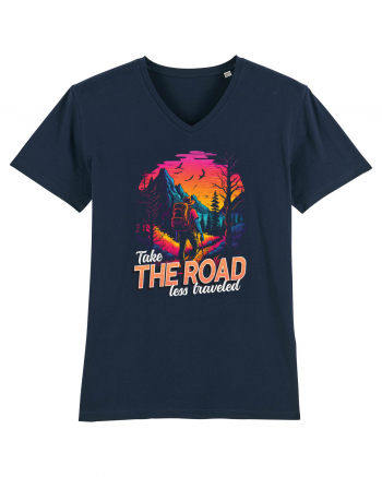 in stil synthwave - Take the road less traveled French Navy