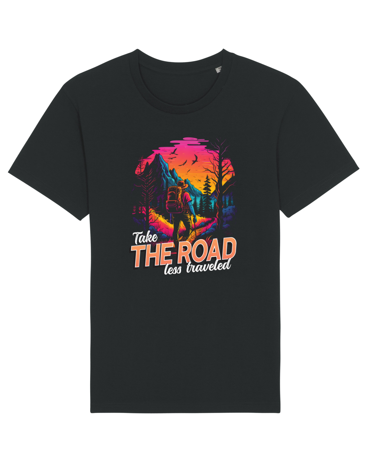 Tricou mânecă scurtă Unisex Rocker Black