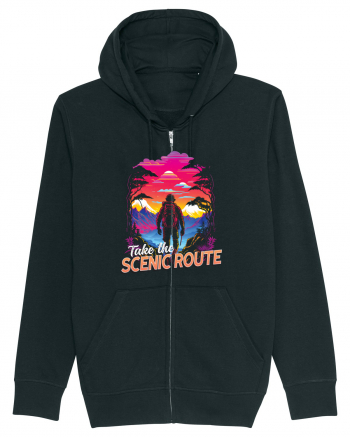 in stil synthwave - Take the scenic route Black