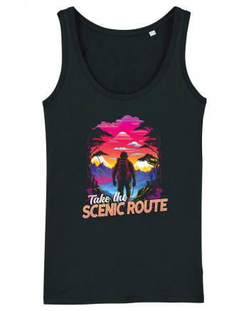 in stil synthwave - Take the scenic route Black