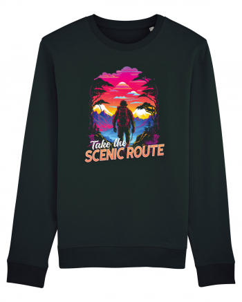 in stil synthwave - Take the scenic route Black