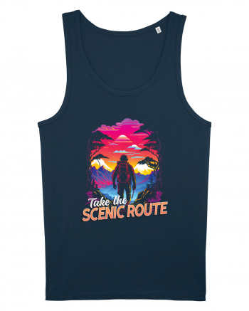 in stil synthwave - Take the scenic route Navy