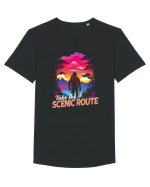 in stil synthwave - Take the scenic route Tricou mânecă scurtă guler larg Bărbat Skater