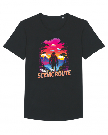 in stil synthwave - Take the scenic route Black