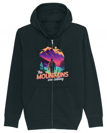 in stil synthwave - The mountains are calling Black