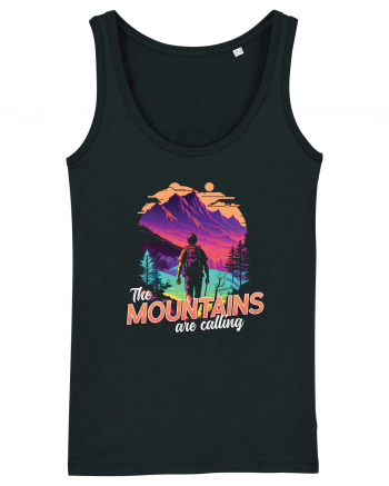 in stil synthwave - The mountains are calling Black