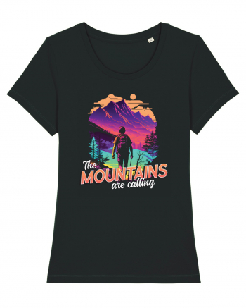 in stil synthwave - The mountains are calling Black