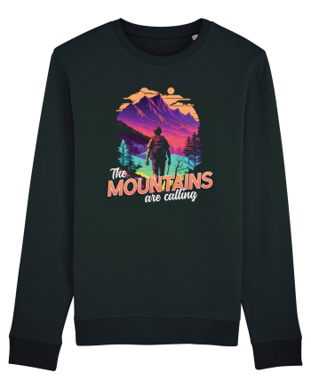 in stil synthwave - The mountains are calling Black