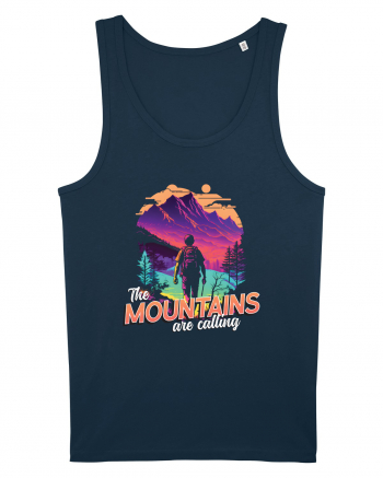 in stil synthwave - The mountains are calling Navy