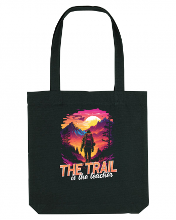 in stil synthwave - The trail is the teacher Black