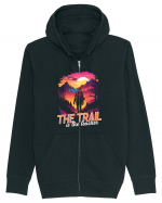 in stil synthwave - The trail is the teacher Hanorac cu fermoar Unisex Connector
