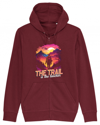in stil synthwave - The trail is the teacher Burgundy