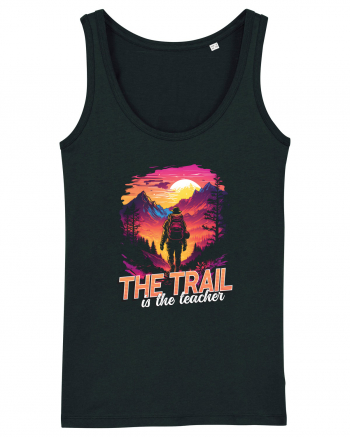 in stil synthwave - The trail is the teacher Black