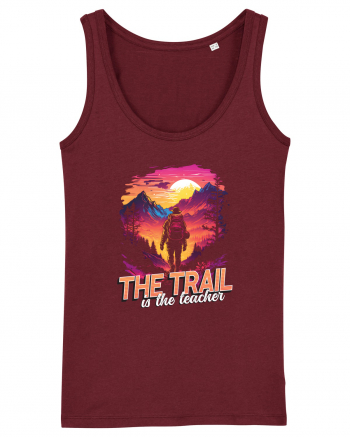 in stil synthwave - The trail is the teacher Burgundy