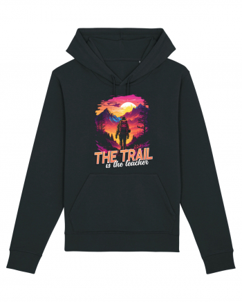 in stil synthwave - The trail is the teacher Black