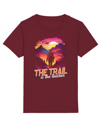 in stil synthwave - The trail is the teacher Burgundy