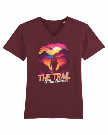 in stil synthwave - The trail is the teacher Burgundy