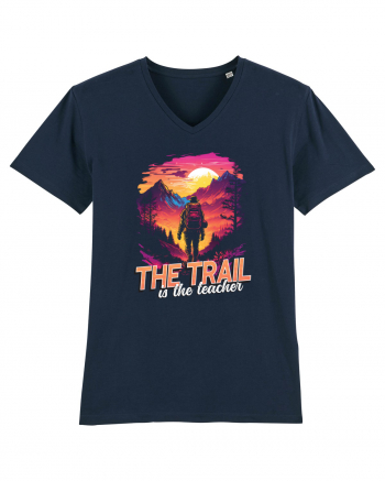 in stil synthwave - The trail is the teacher French Navy