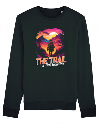 in stil synthwave - The trail is the teacher Black