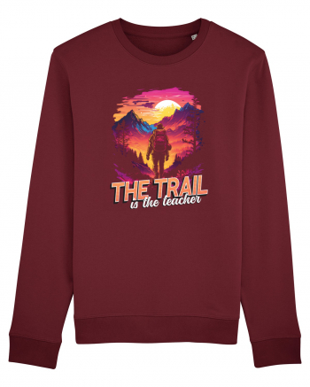 in stil synthwave - The trail is the teacher Burgundy