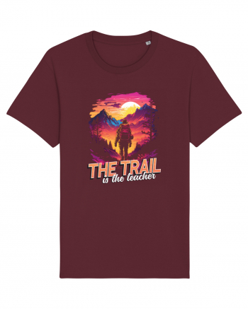 in stil synthwave - The trail is the teacher Burgundy