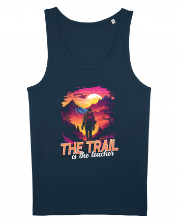 in stil synthwave - The trail is the teacher Navy