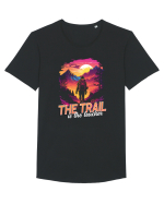 in stil synthwave - The trail is the teacher Tricou mânecă scurtă guler larg Bărbat Skater