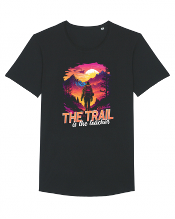 in stil synthwave - The trail is the teacher Black