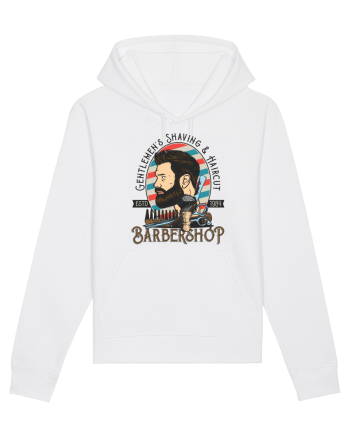 Gentlemen's Barbershop Shaving & Haircut White